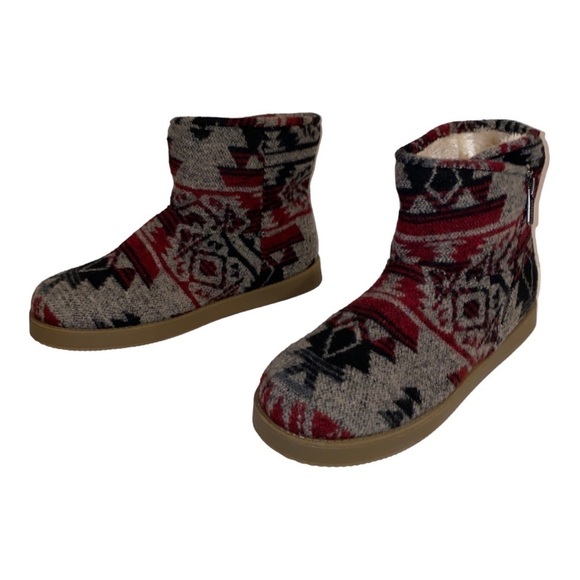 Indigo Rd. Ashley‎ Faux Fur Southwestern Ankle Women Boot Size 9 1/2M - Picture 1 of 9
